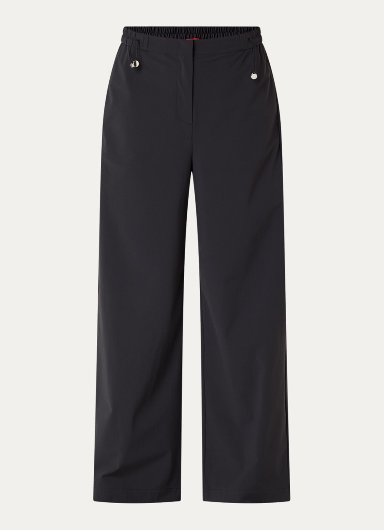 Max & Co Dames Orche high waist wide fit pantalon in de kleur Zwart