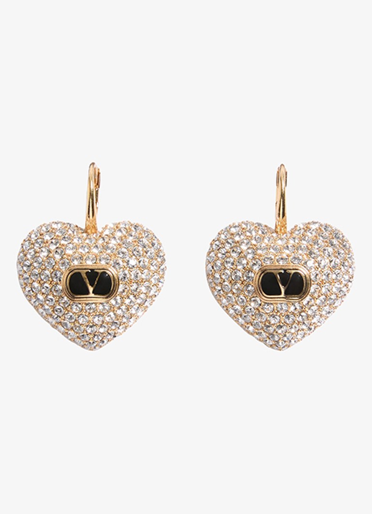 Valentino Garavani Dames Oorhangers met logo in de kleur Goud
