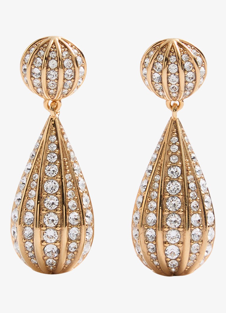 Valentino Garavani Dames Oorstekers met kristal in de kleur Goud