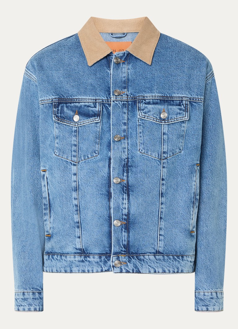 NN.07 Heren Roy spijkerjas met borst- en steekzakken in de kleur Blauw, maat: XL