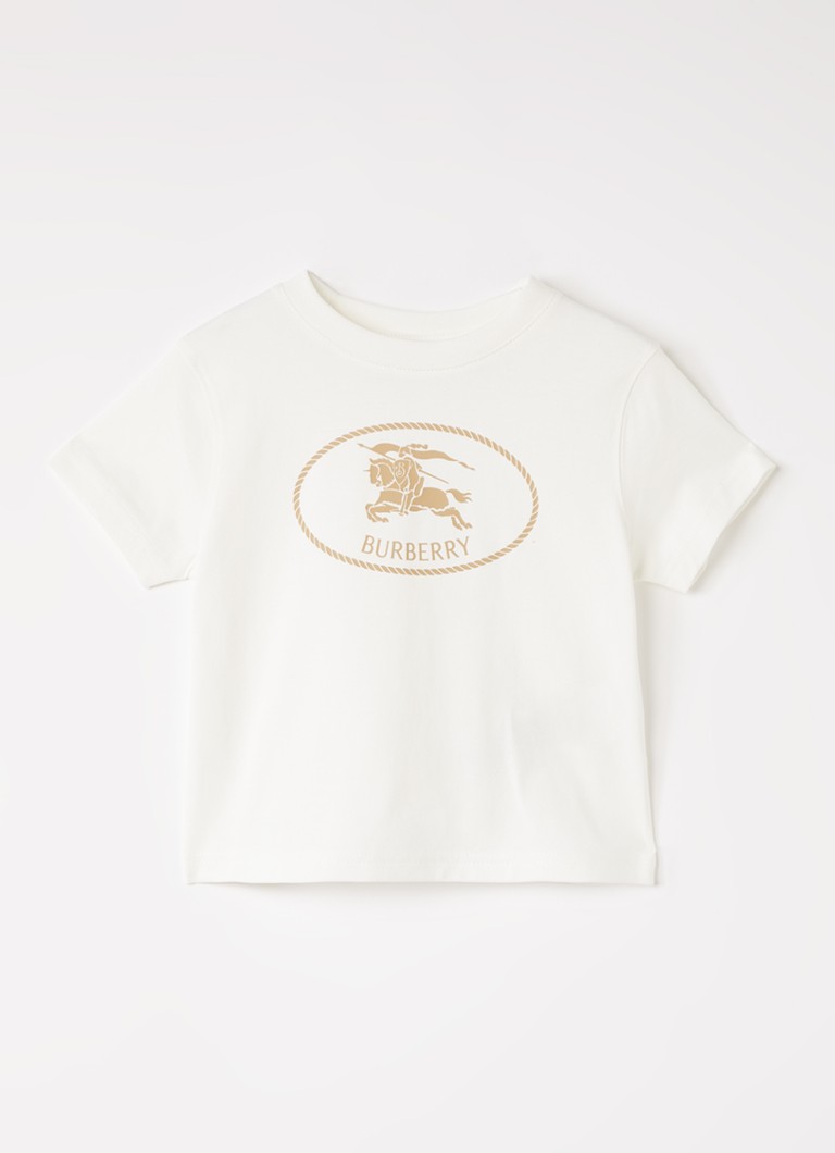 Burberry Jongens T-shirt met logoprint in de kleur Wit, maat: 68