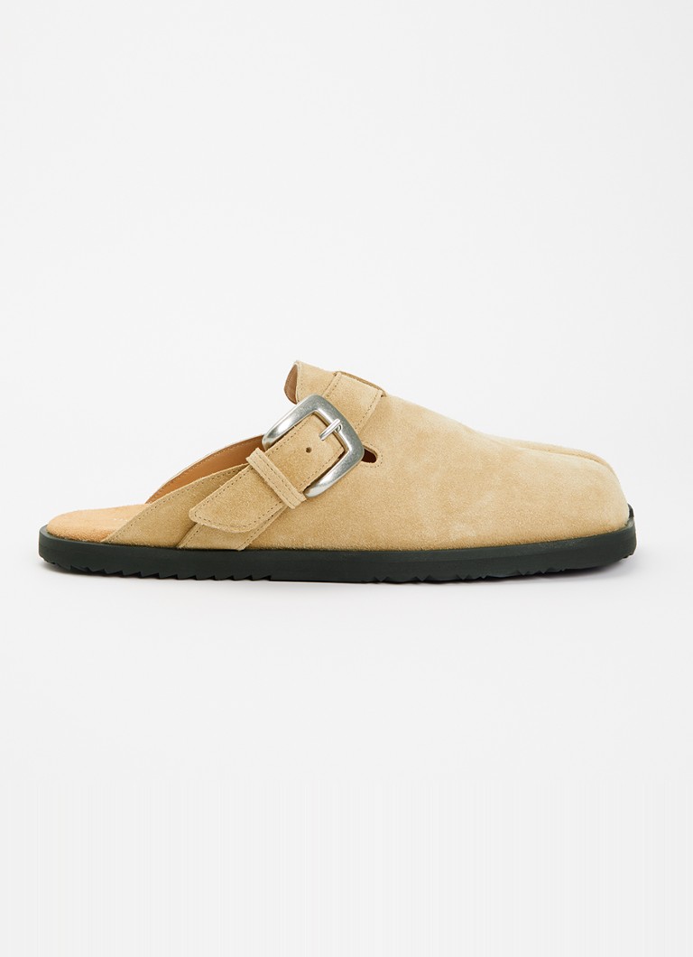 Maison Margiela Heren Tabi Daily muiltje van kalfssuède in de kleur Beige, maat: 42