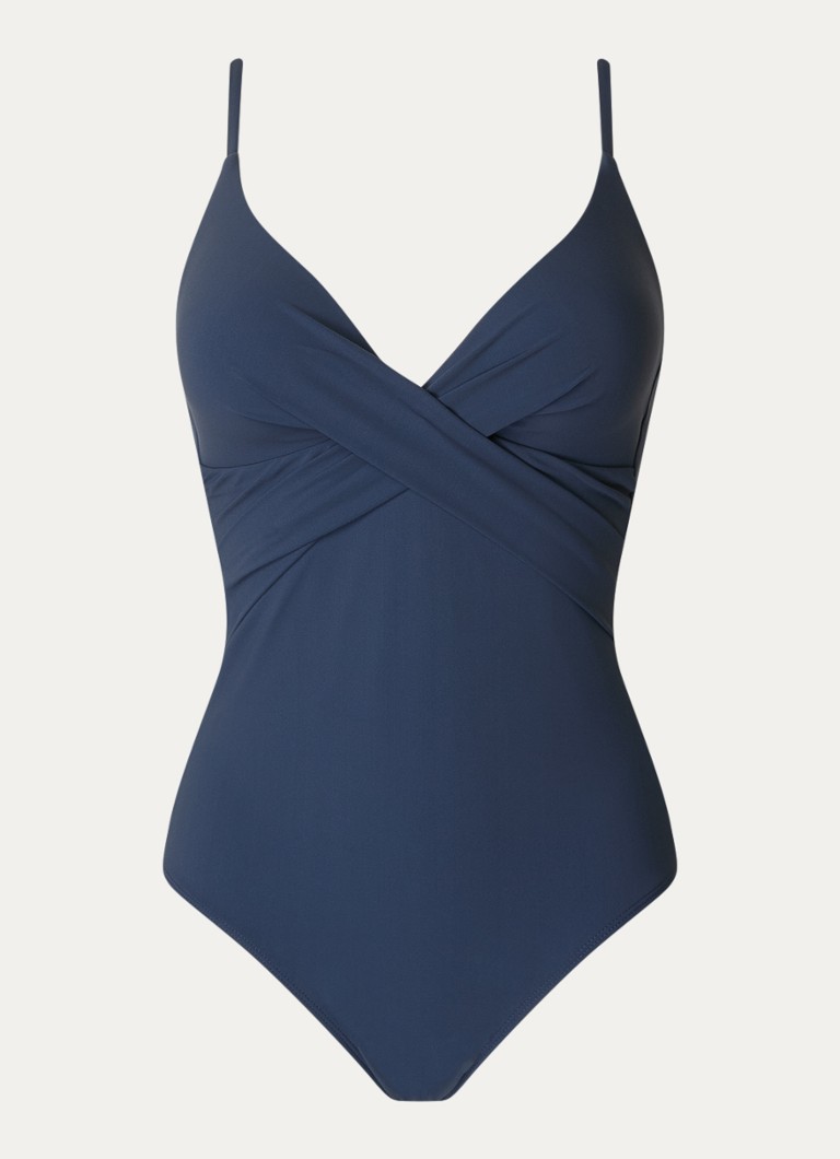 Barts Dames Solid voorgevormde corrigerende badpak in de kleur Donkerblauw, maat: 38