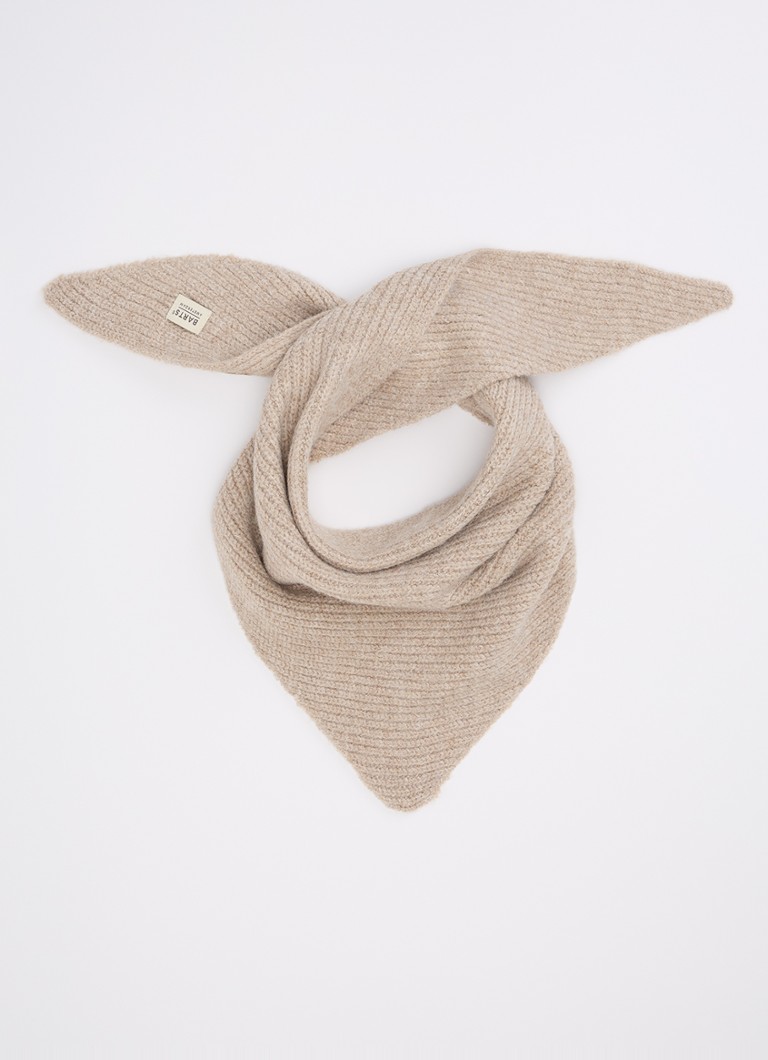 Barts Dames Neolana ribgebreide sjaal 103 x 39 cm in de kleur Beige, maat: OS