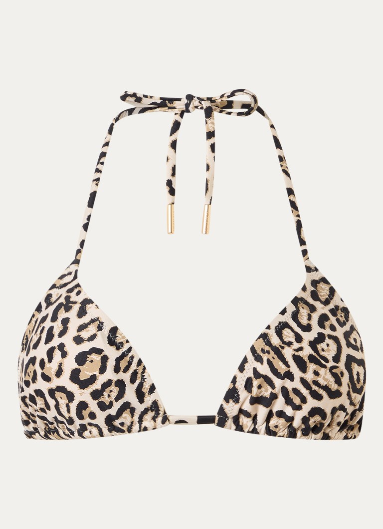 Goldbergh Dames Bosco Nazca triangel bikinitop met uitneembare vulling in de kleur Beige, maat: S