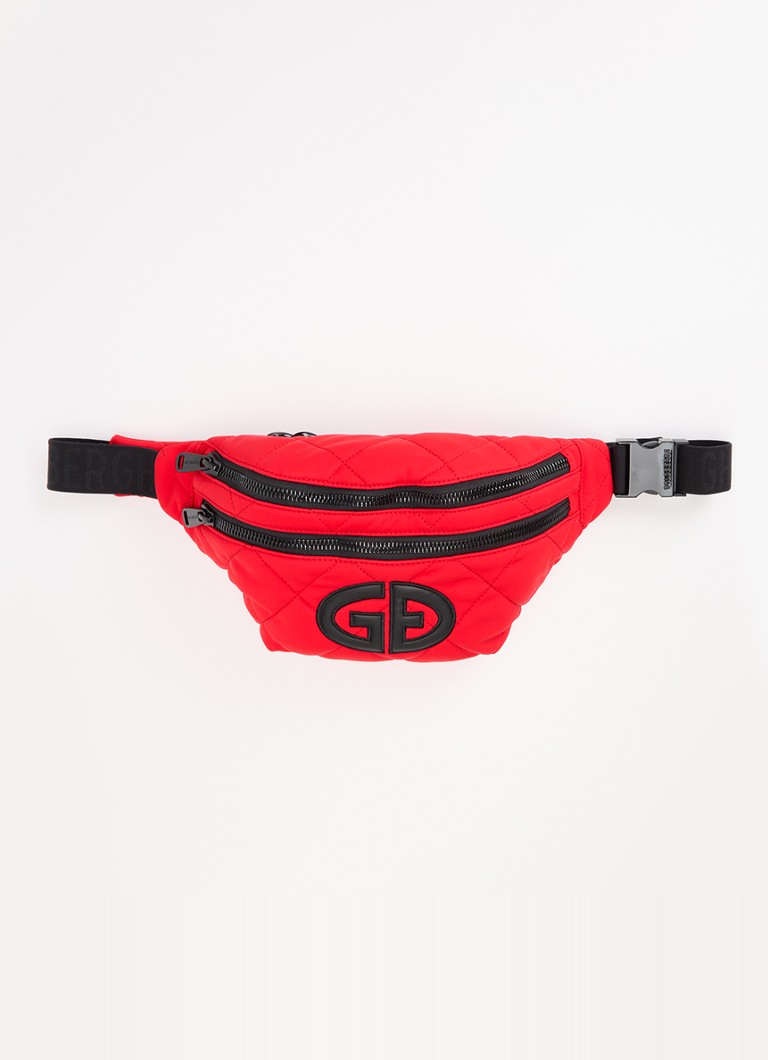 Goldbergh Dames Col heuptas met quiltpatroon in de kleur Rood, maat: ONE SIZE