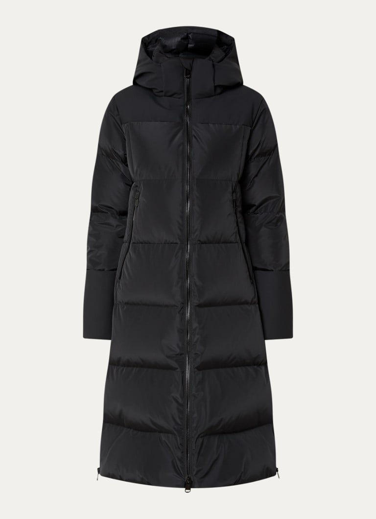 Goldbergh Dames Sion ski-jas met capuchon en ritszakken in de kleur Zwart, maat: 42