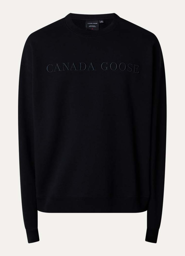 Canada Goose Heren Rove sweater met logo in de kleur Zwart, maat: L