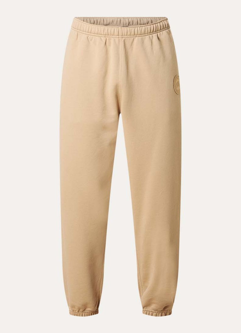 Canada Goose Heren Rove tapered fit joggingbroek met logo in de kleur Beige, maat: XL