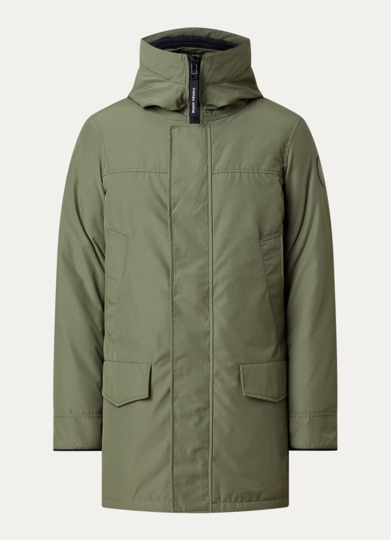 Canada Goose Heren Langford gewatteerde parka met donsvulling in de kleur Mosgroen, maat: M