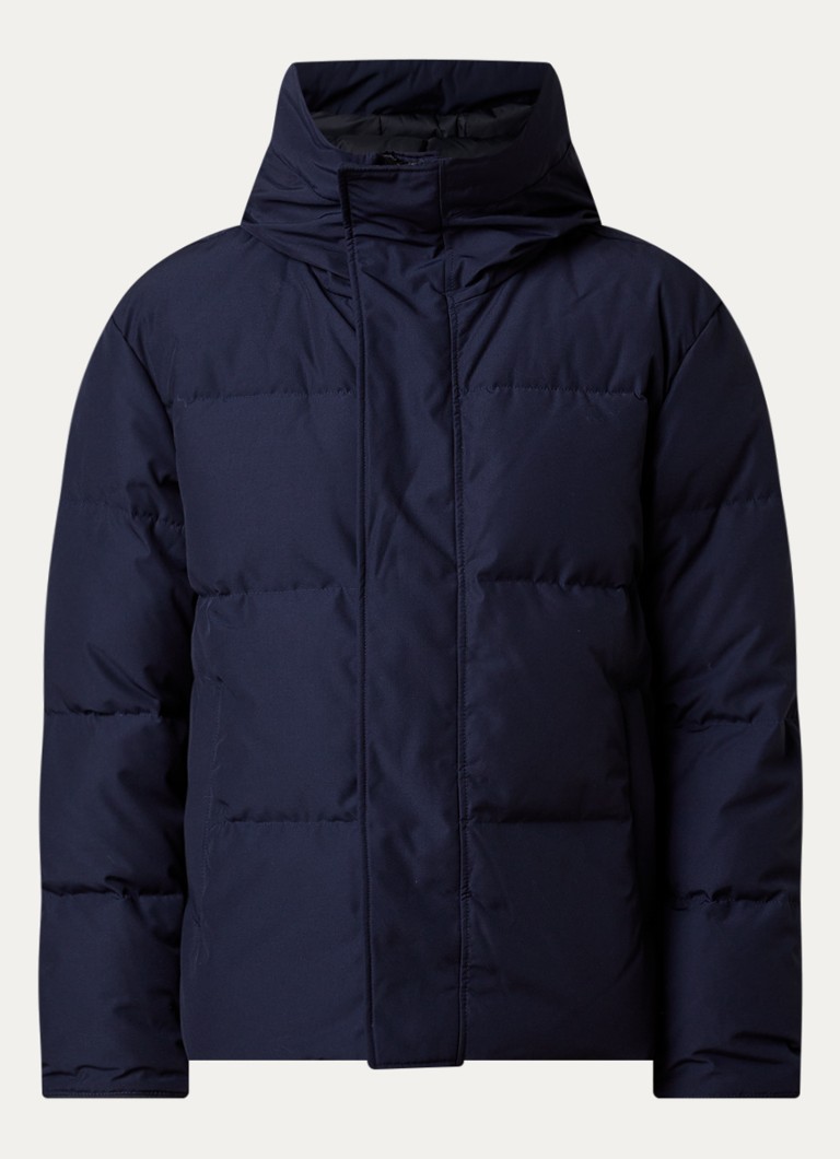Canada Goose Heren Seymour gewatteerde parka met donsvulling en capuchon in de kleur Donkerblauw, maat: XL