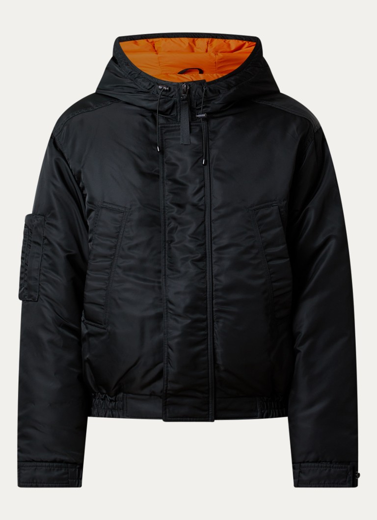 Canada Goose Heren Windrow gewatteerd bomberjack met donsvulling en capuchon in de kleur Bronsgroen, maat: M