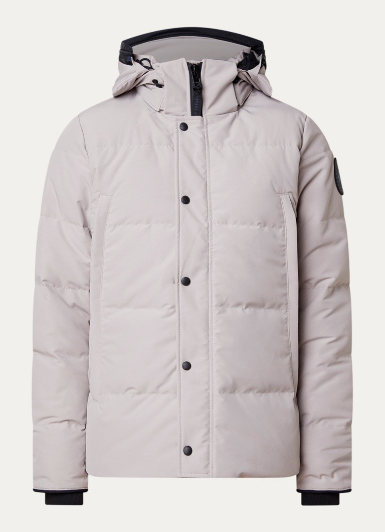 Canada Goose Heren Wyndham gewatteerde parka met donsvulling en waterafstotende coating in de kleur Creme, maat: XL