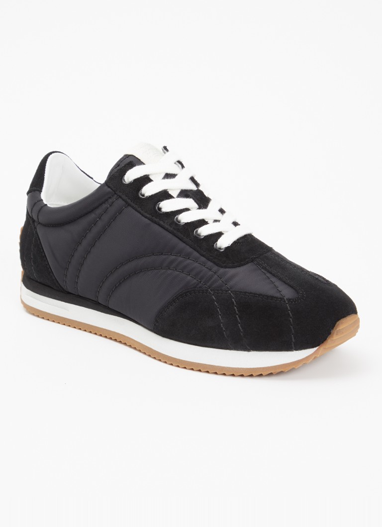 TOTEME Dames Sport sneaker met details van suède in de kleur Zwart, maat: 41