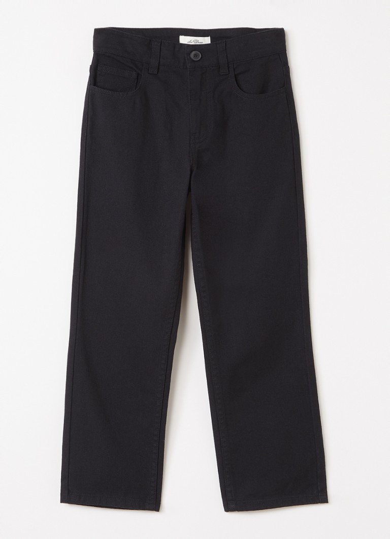Les Deux Jongens Slim fit chino met steekzakken in de kleur Zwart, maat: 164