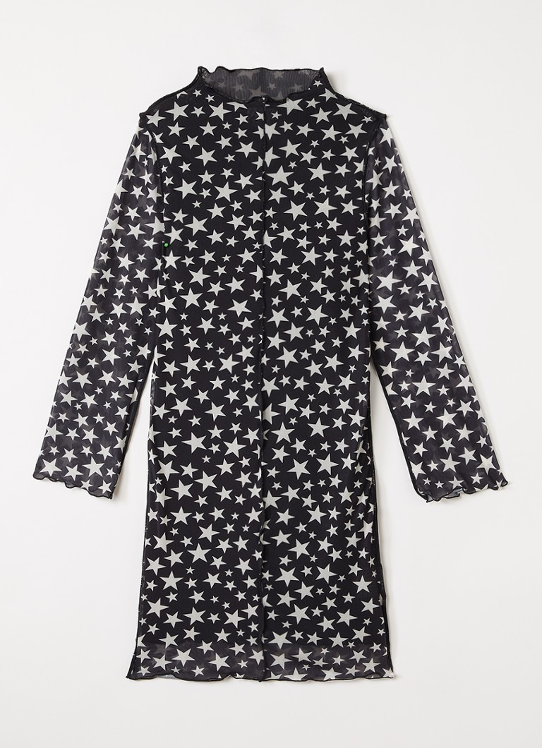 Stella McCartney Meisjes Jurk met print in de kleur Zwart, maat: 140