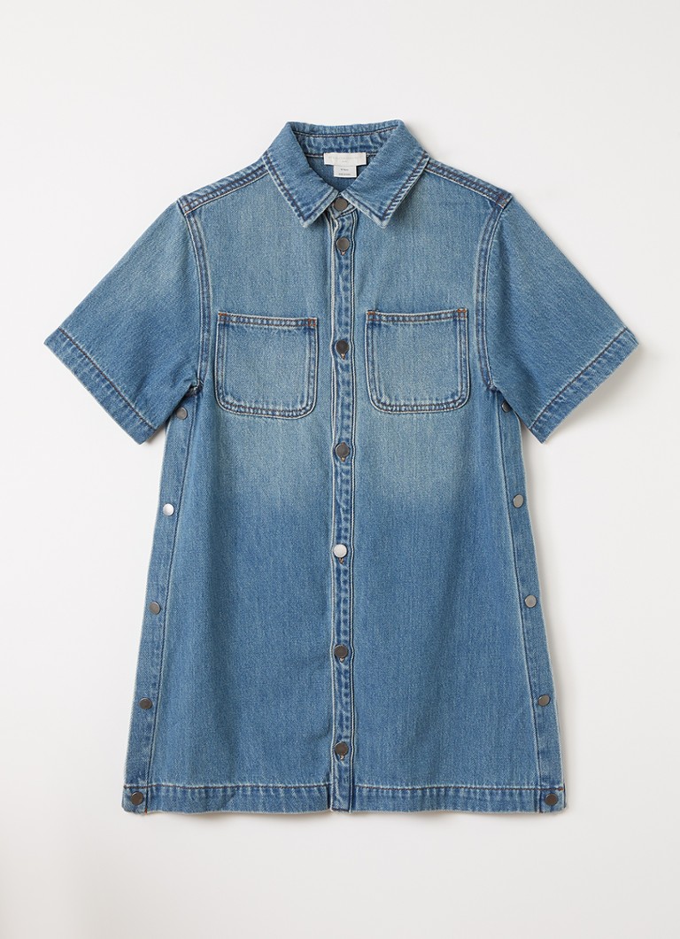 Stella McCartney Meisjes Jurk van denim in de kleur Blauw, maat: 140