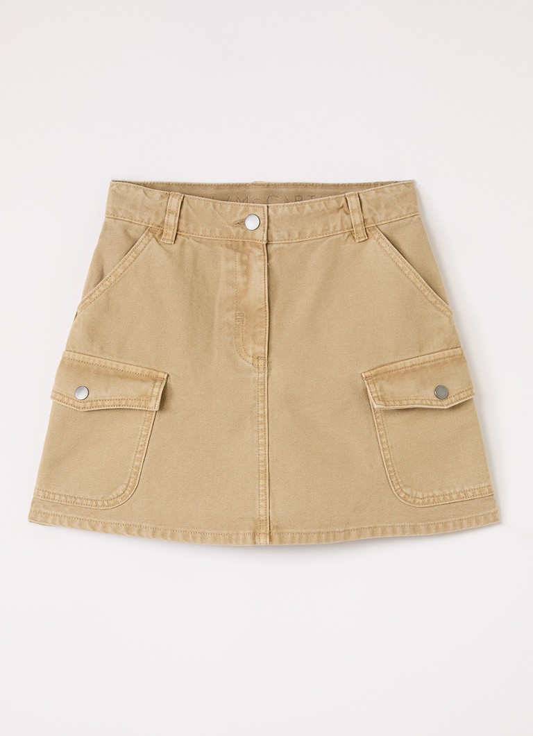 Stella McCartney Meisjes Rok met steekzakken in de kleur Hazelnootbruin, maat: 10J=140
