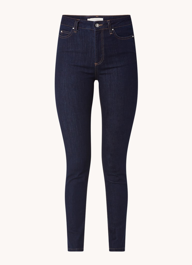 Hobbs Dames Gia high waist skinny jeans met donkere wassing in de kleur Indigo