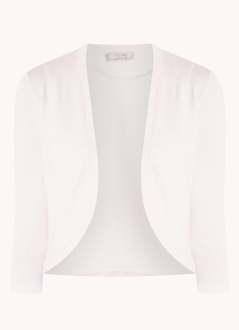 Hobbs Dames Carrie fijngebreide bolero in de kleur Lichtroze