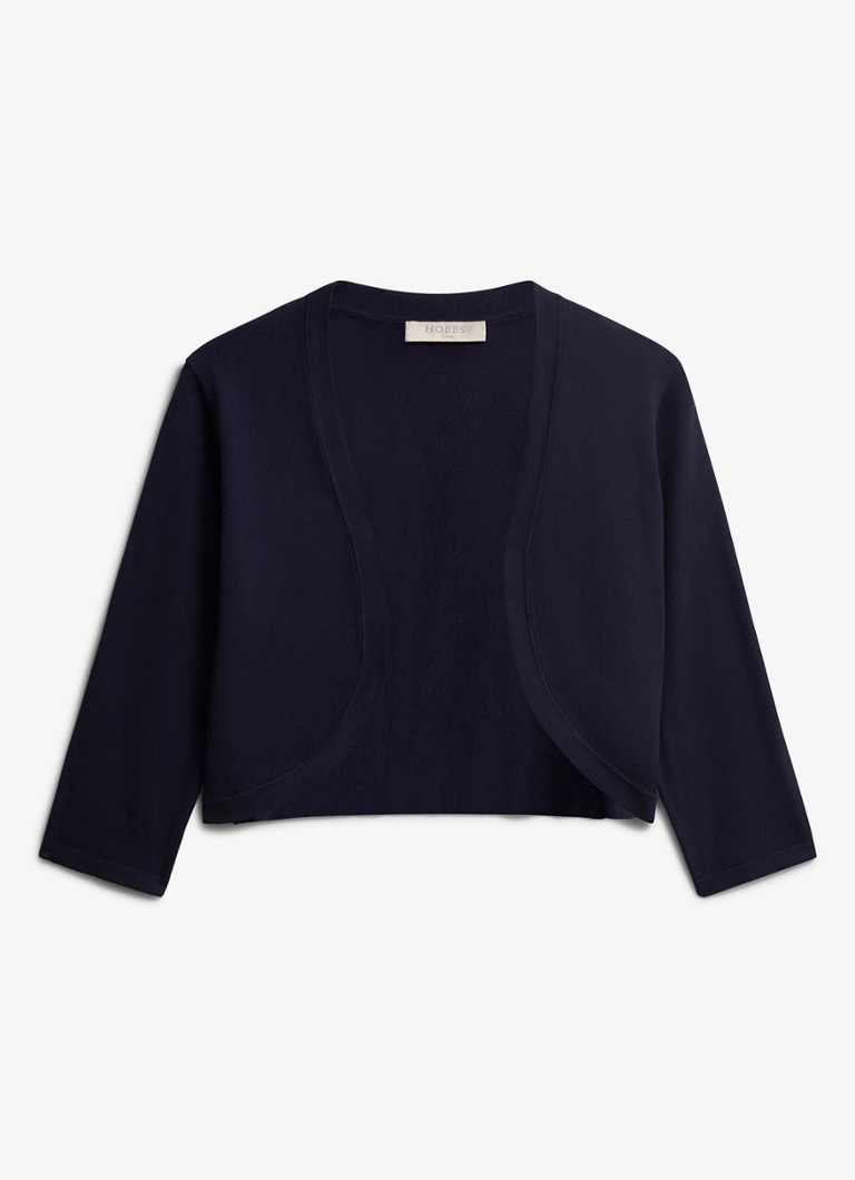 Hobbs Dames Carrie bolero met stretch in de kleur Donkerblauw