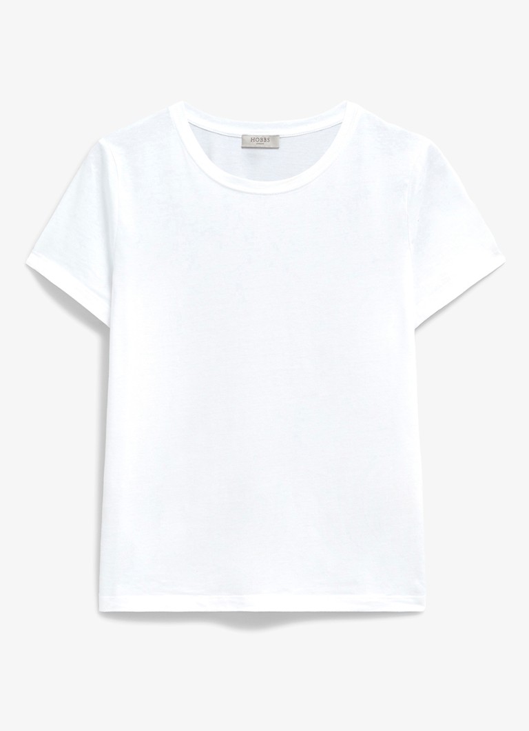 Hobbs Dames Pixie T-shirt met ronde hals in de kleur Wit