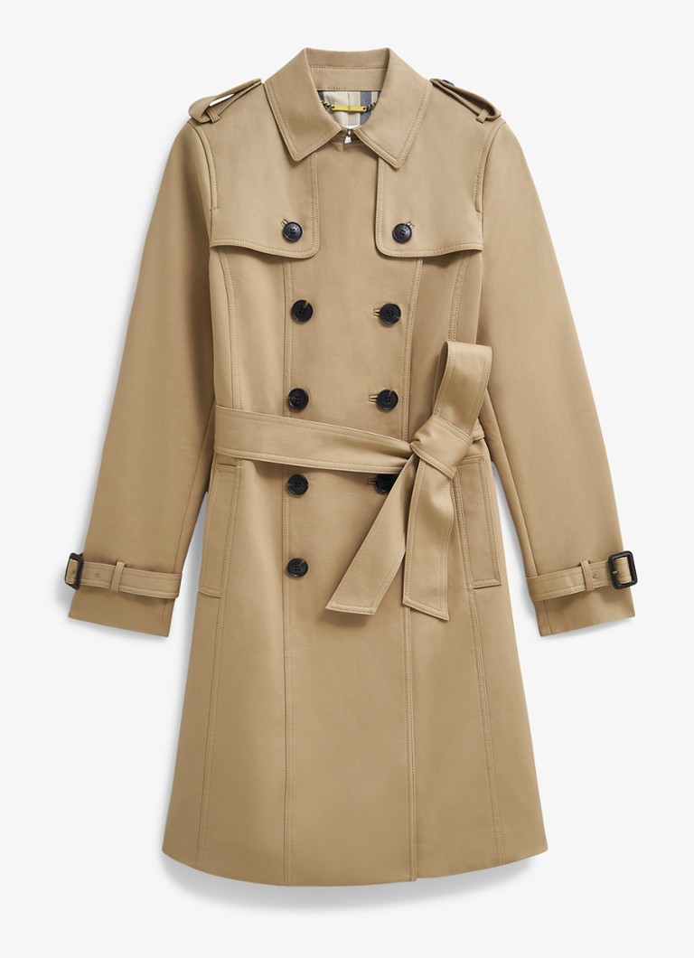 Hobbs Dames Skylar trenchcoat met steekzakken in de kleur Beige
