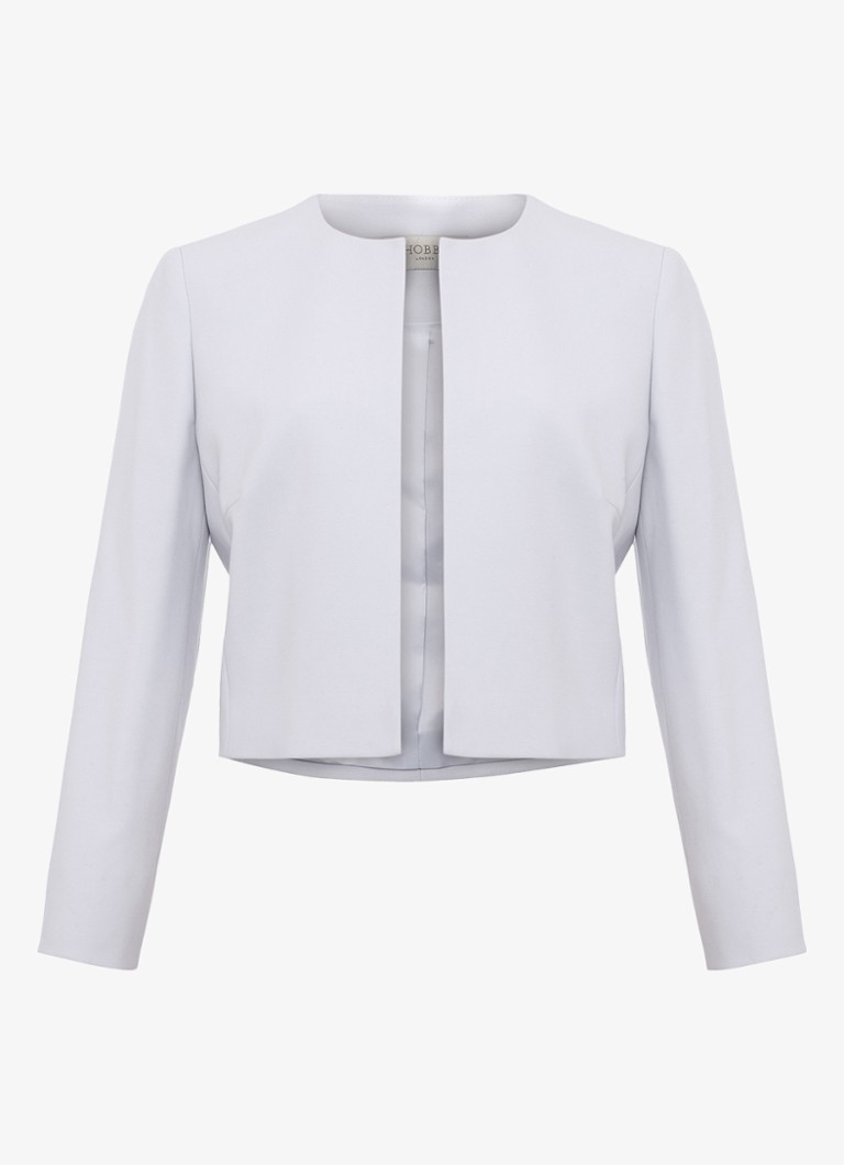 Hobbs Dames Elize bolero met schoudervulling in de kleur Blauw