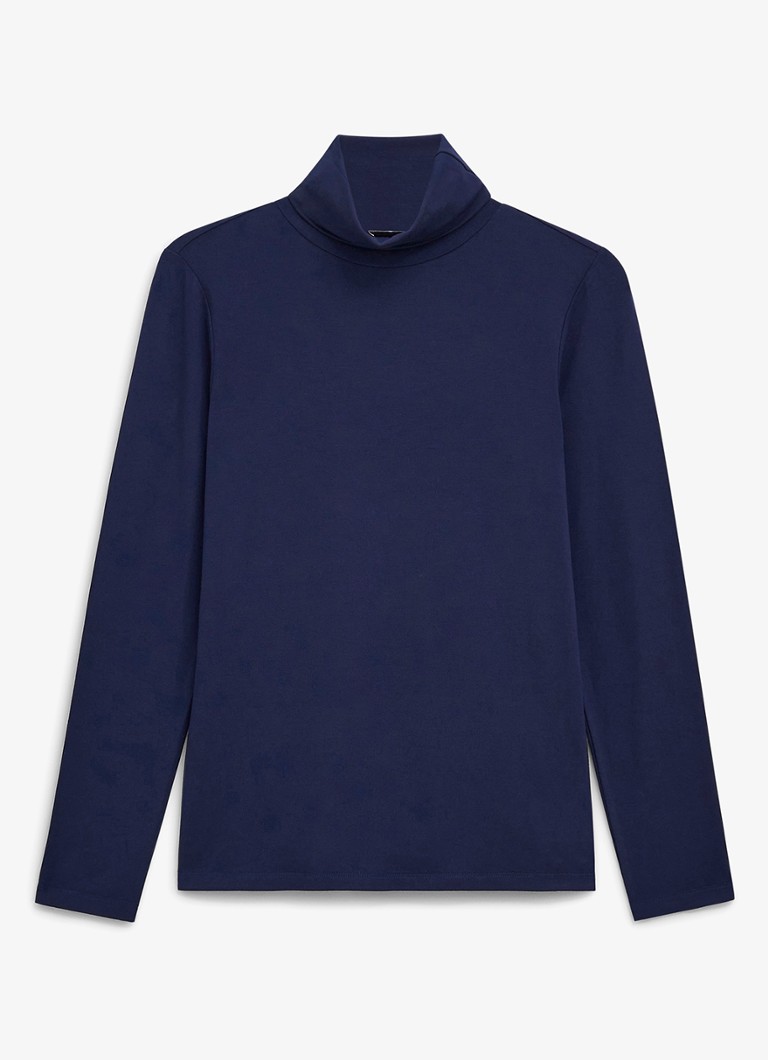 Hobbs Dames Mischa top met col in de kleur Donkerblauw