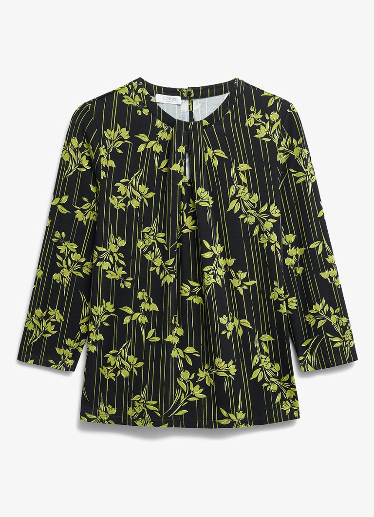 Hobbs Dames Julia top met grafische print in de kleur Groen