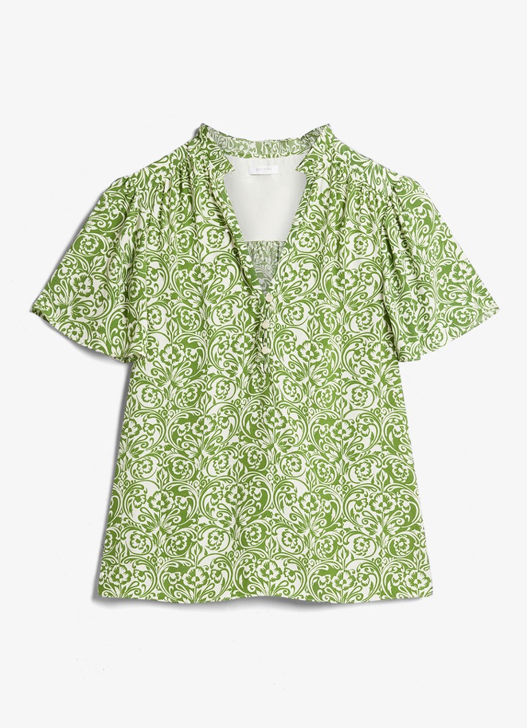 Hobbs Dames Tania tuniek met bloemenprint in de kleur Groen