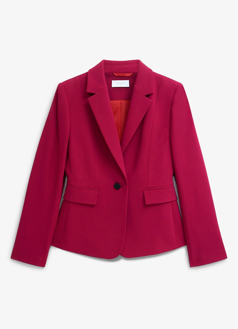 Hobbs Dames Gemma blazer met klepzakken in de kleur Cranberryrood