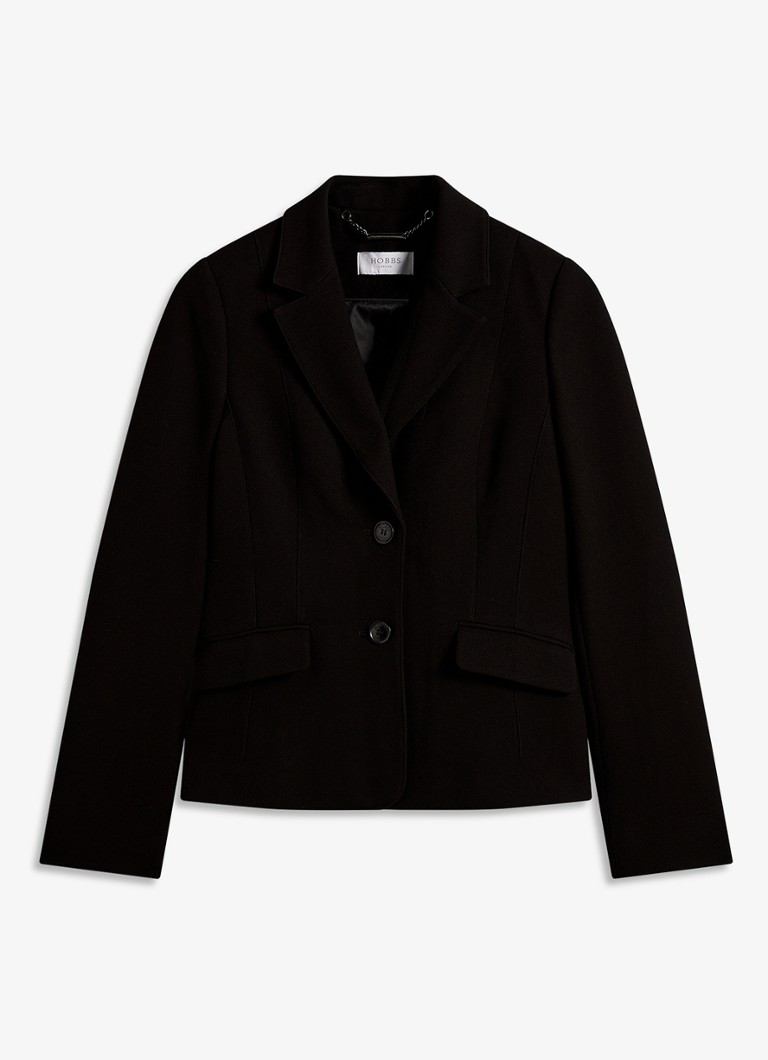 Hobbs Dames Lea blazer met klepzakken in de kleur Zwart