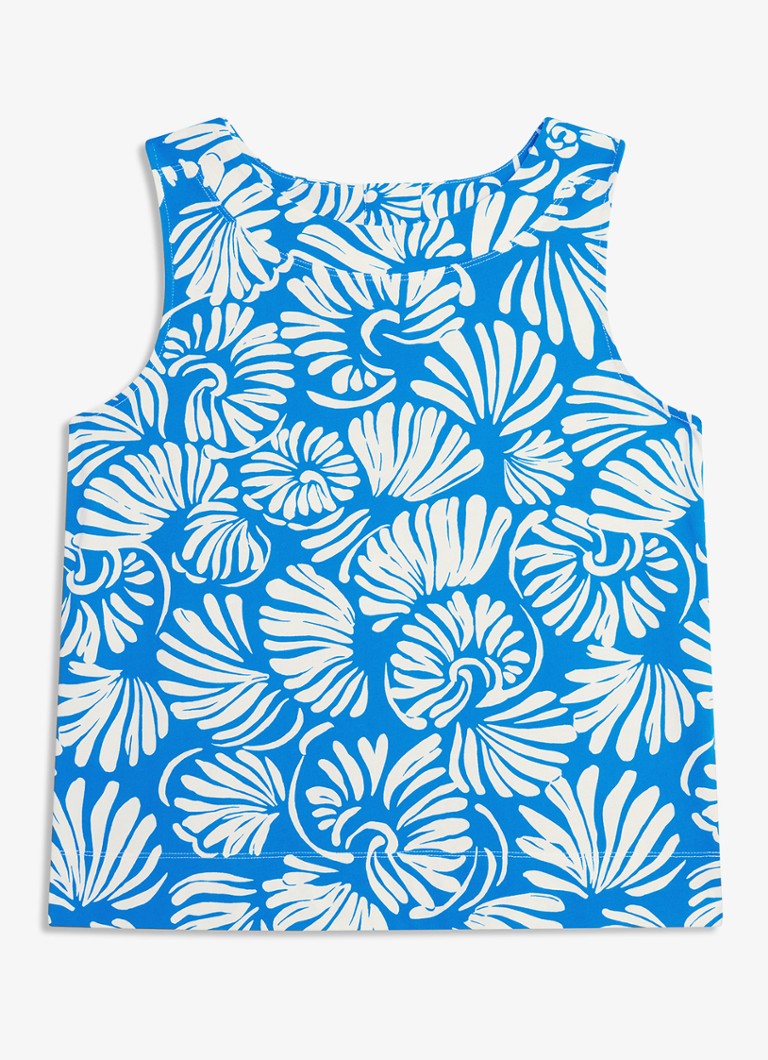 Hobbs Dames Fern top met print in de kleur Blauw