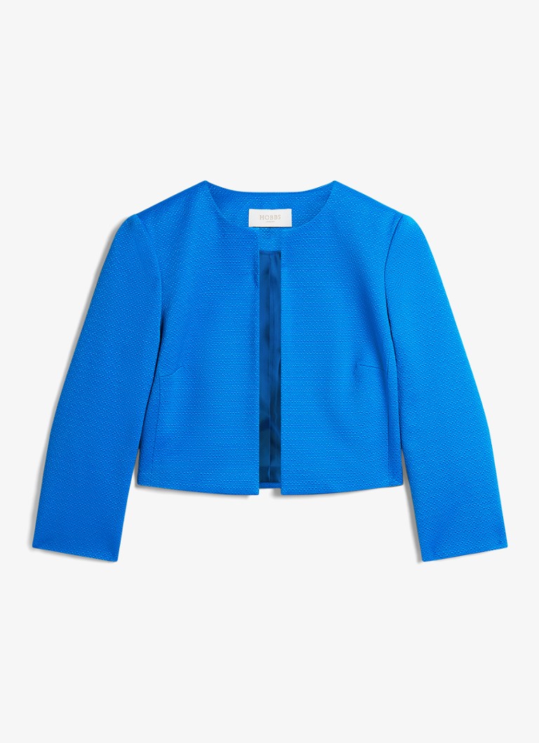 Hobbs Dames Elize jack met structuur in de kleur Blauw