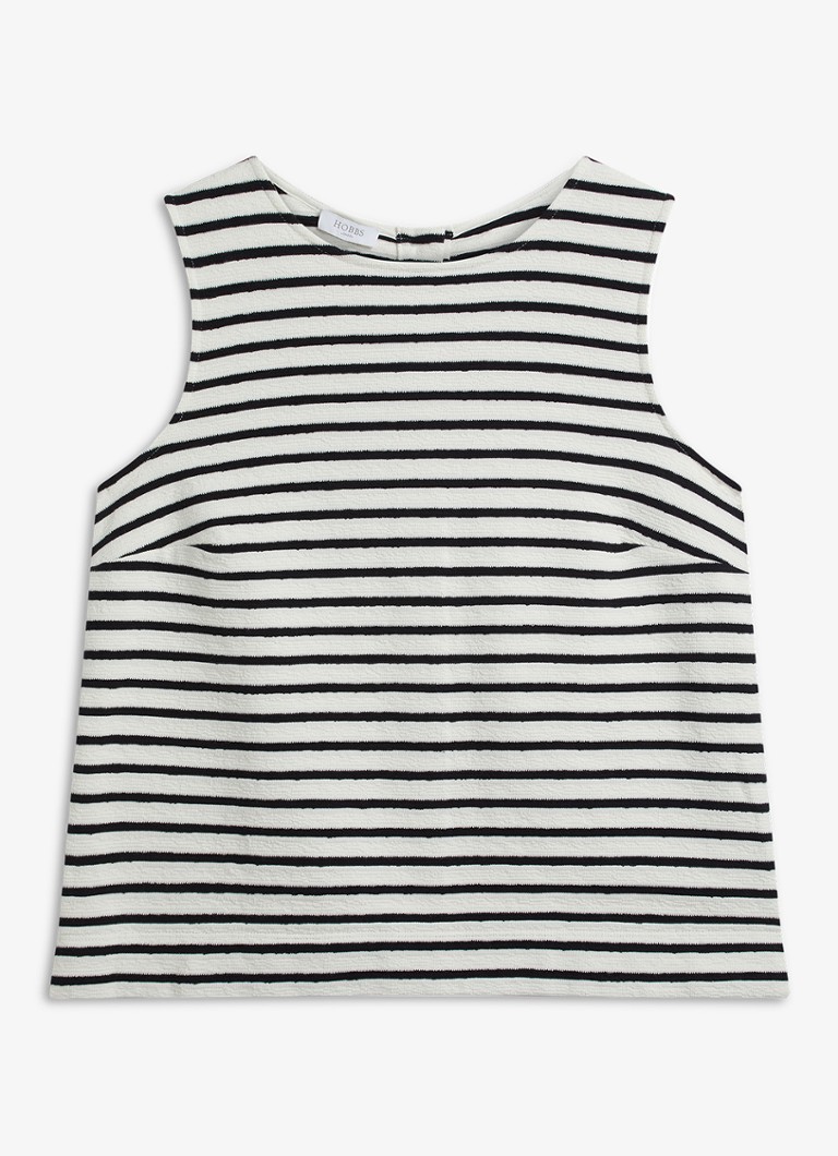 Hobbs Dames Top met streepprint in de kleur Zwart