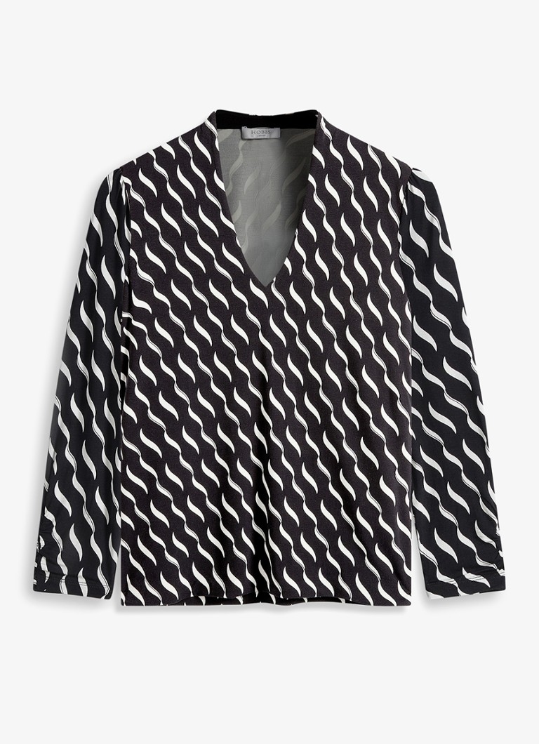 Hobbs Dames Aimee tuniek met print in de kleur Donkerblauw