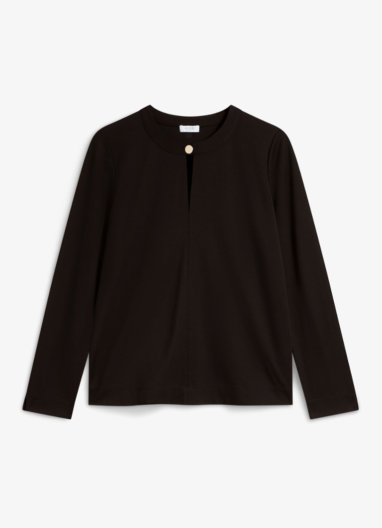 Hobbs Dames Janey tuniek met sierknoop in de kleur Zwart