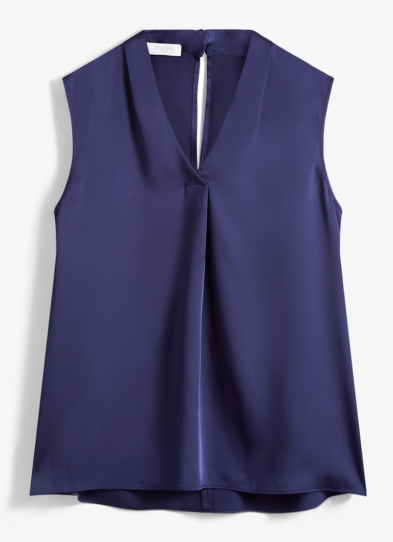 Hobbs Dames Alora blouse met V-hals in de kleur Violet