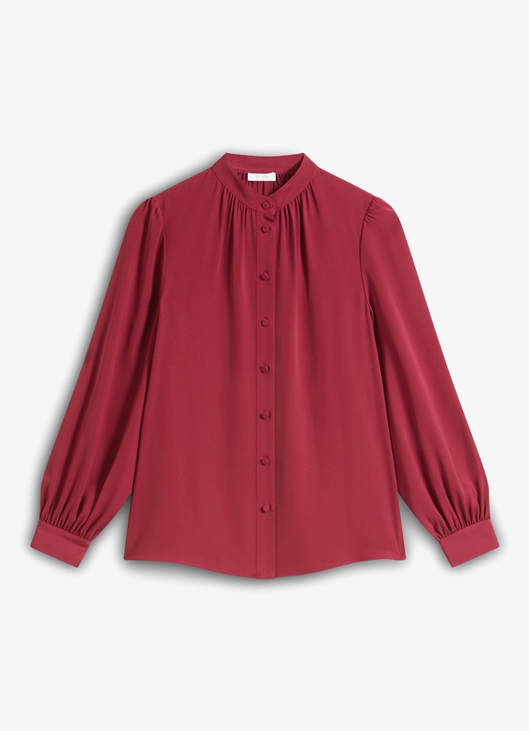 Hobbs Dames Betty blouse met pofmouw in de kleur Roze