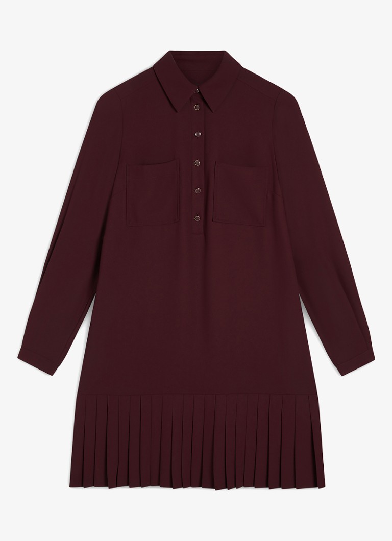 Hobbs Dames Tina mini jurk met plooien in de kleur Paars