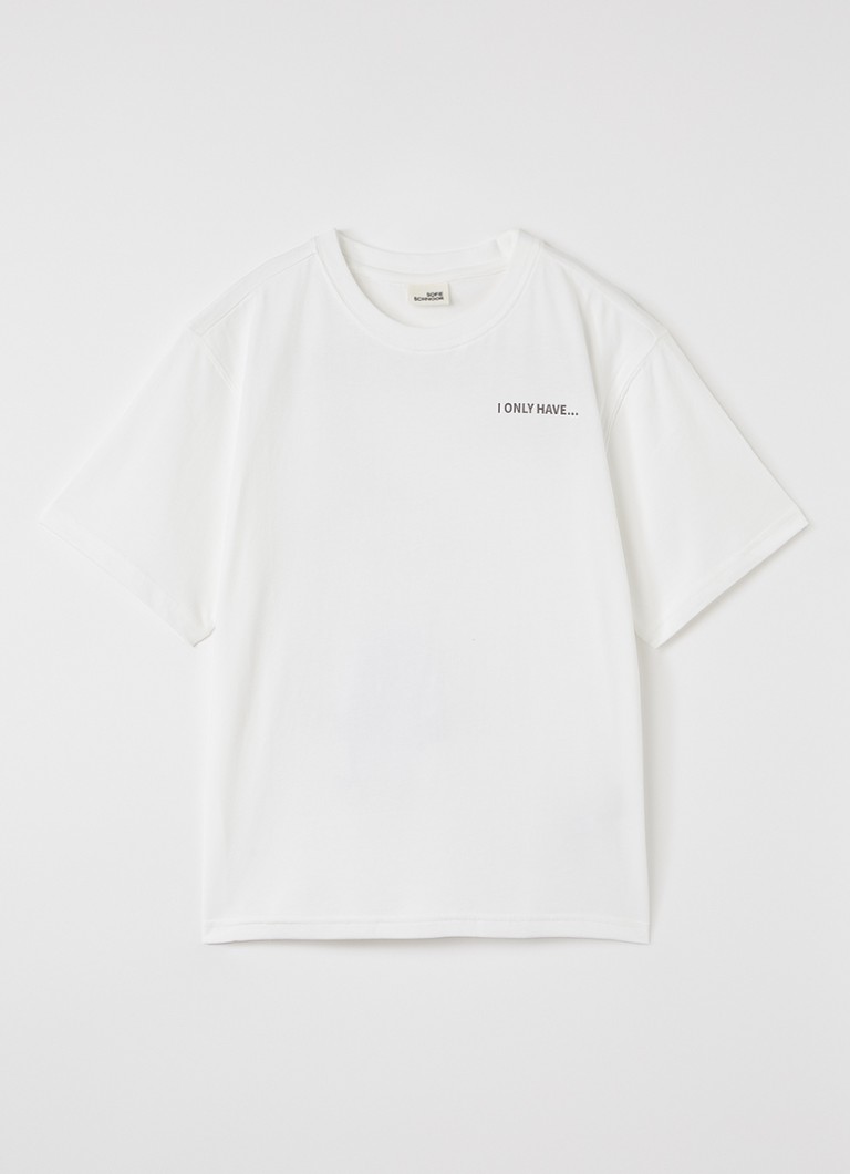 Sofie Schnoor T-shirt met backprint in de kleur Wit, maat: 14J=164