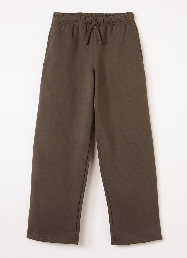 Sofie Schnoor Meisjes Gabisy straight fit joggingbroek met trekkoord in de kleur Donkerbruin, maat: 14J=164