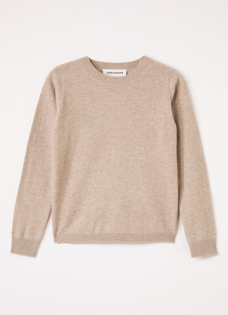 Sofie Schnoor Meisjes Deliasy fijngebreide pullover van wol in de kleur Beige, maat: 16J=176