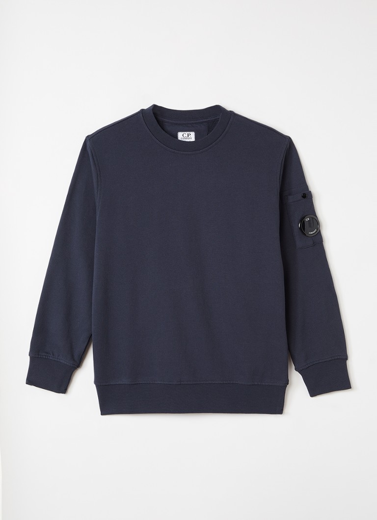 C.P. Company Heren Sweater met opgestikte zak in de kleur Donkerblauw, maat: 152