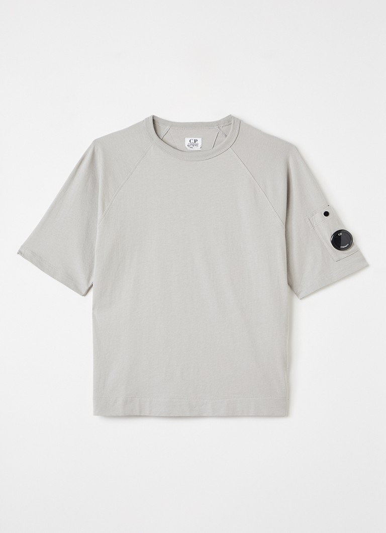 C.P. Company Jongens T-shirt met logo in de kleur Beige, maat: 164