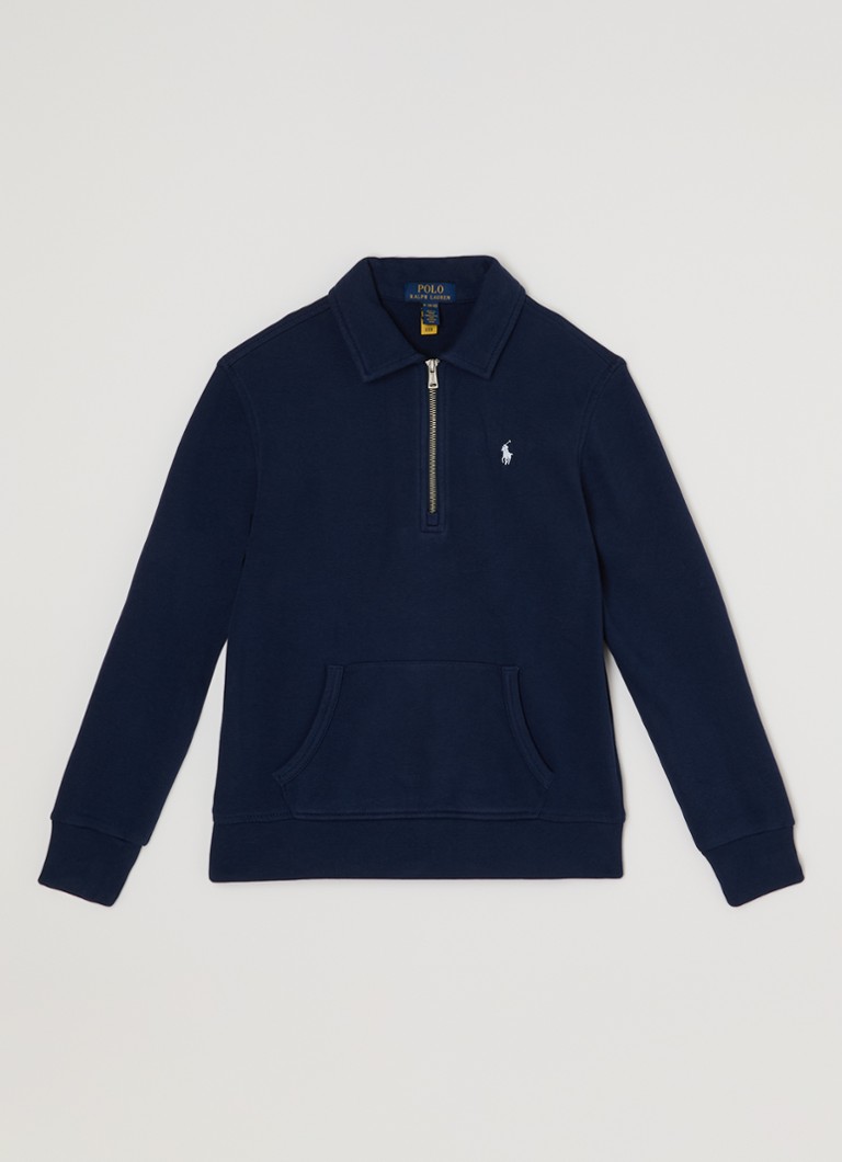 Ralph Lauren Jongens Sweater met logoborduring in de kleur Donkerblauw, maat: 128