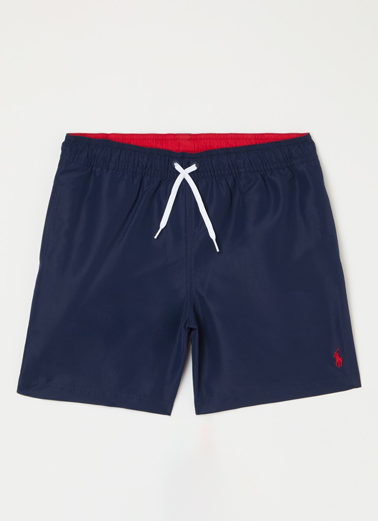 Ralph Lauren Jongens Zwemshorts met logoborduring in de kleur Donkerblauw, maat: 164