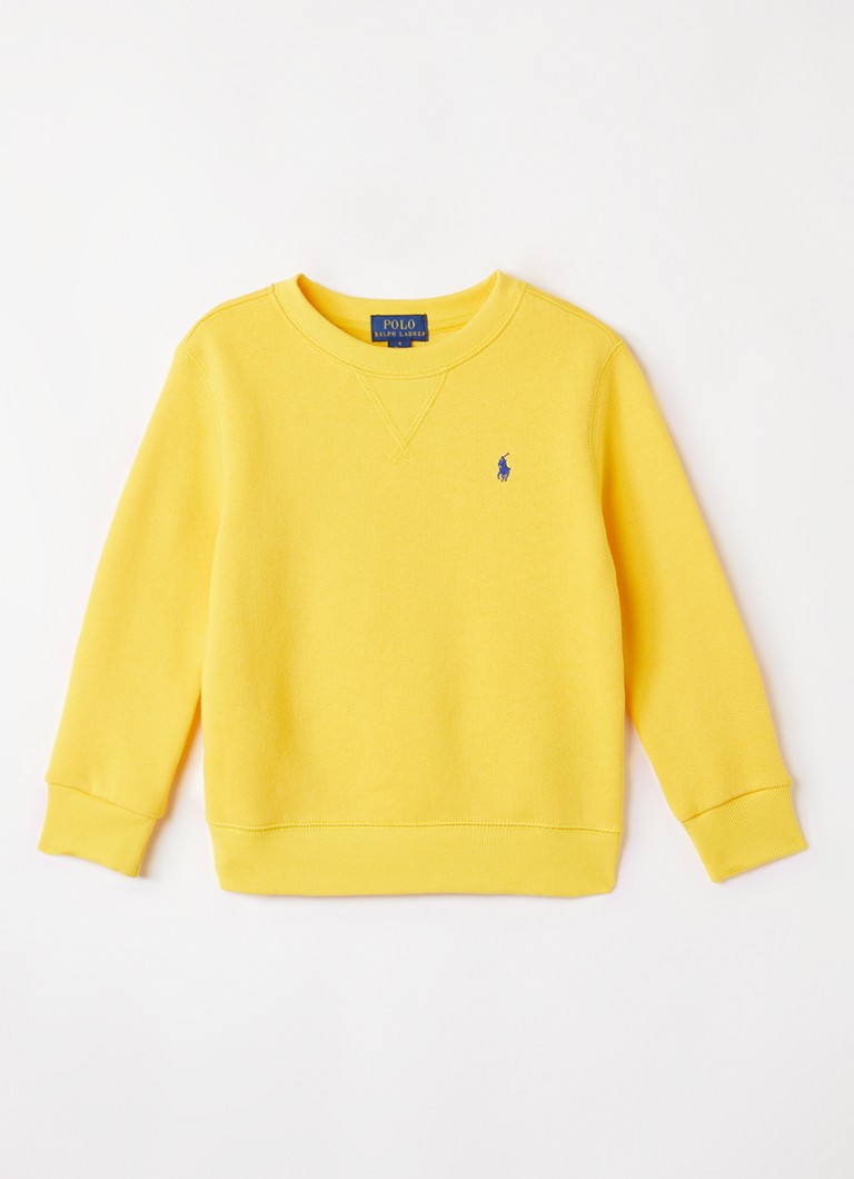 Ralph Lauren Jongens Sweater met logoborduring in de kleur Beige, maat: M=140
