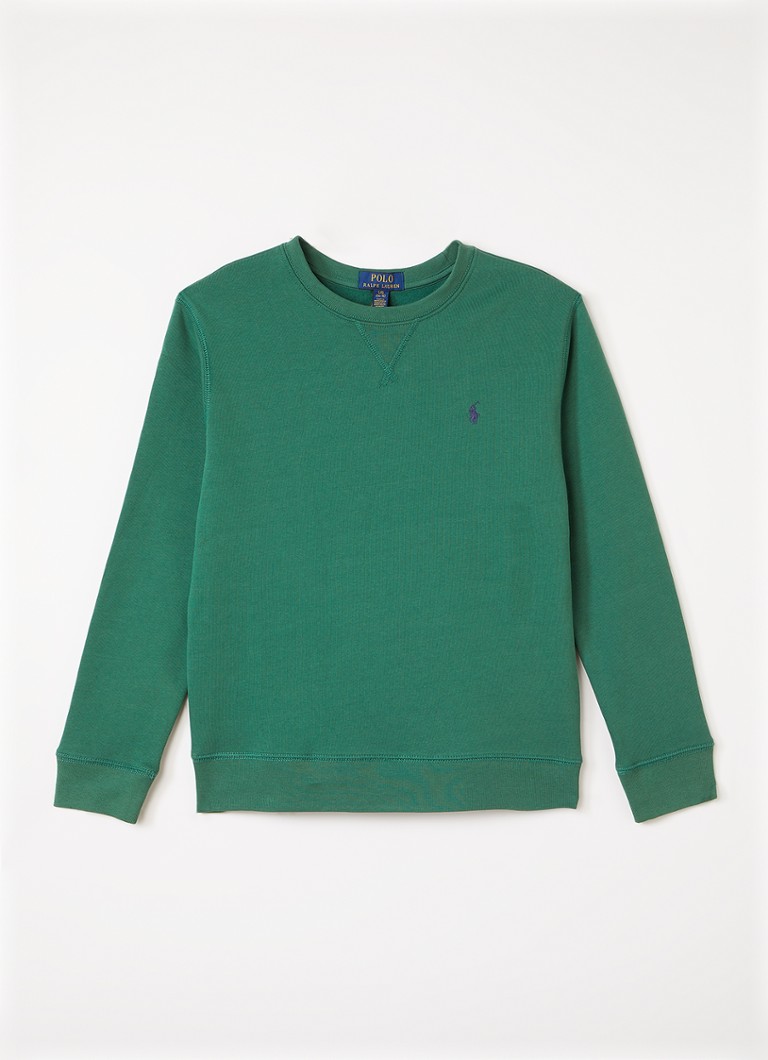 Ralph Lauren Jongens Sweater met logoborduring in de kleur Groen, maat: L=152